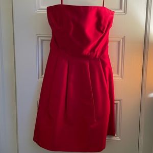 Vineyard Vines Strapless Red Dress